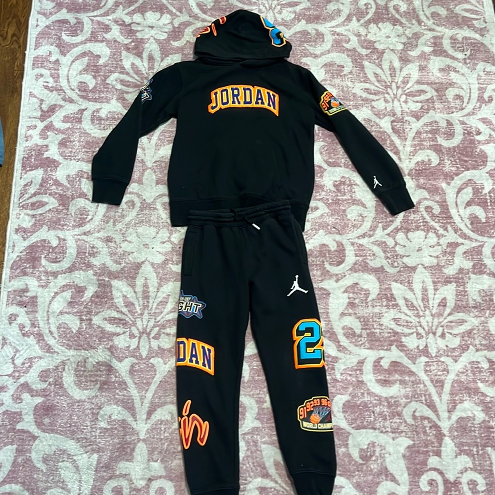 SOLD - youth Jordan Patched sweat suit